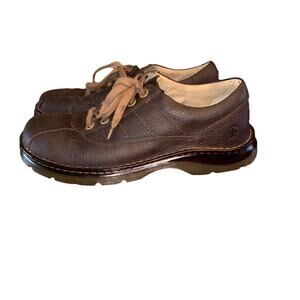 Dr. Martens John Shoes Mens 10 Brown Leather Lace Up Chunky Oxford Classic Dad